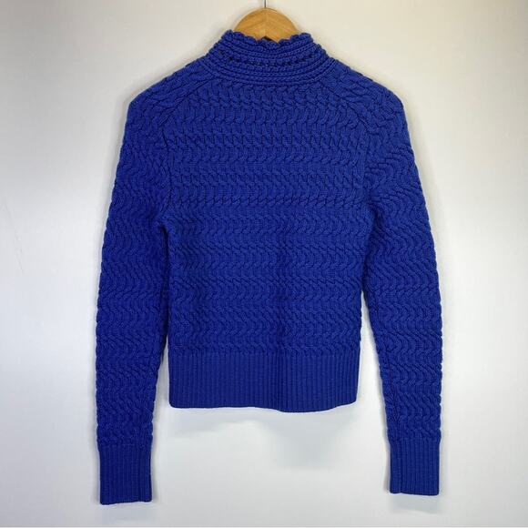 DREYDEN Dyer Merino Wool Knit sweater cobalt blue - M - Picture 8 of 10